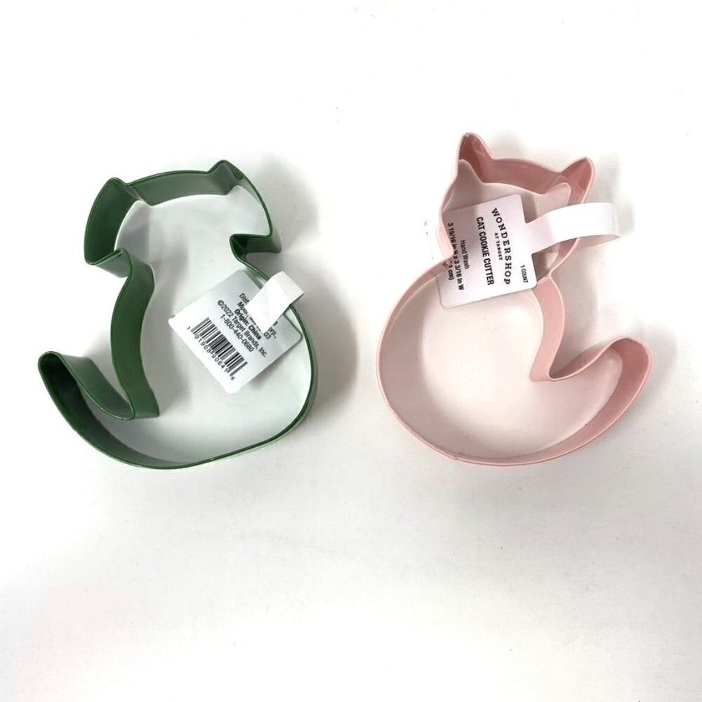 Target Wondershop Dog Cat Cookie Cutters Stainless Steel Set of 2